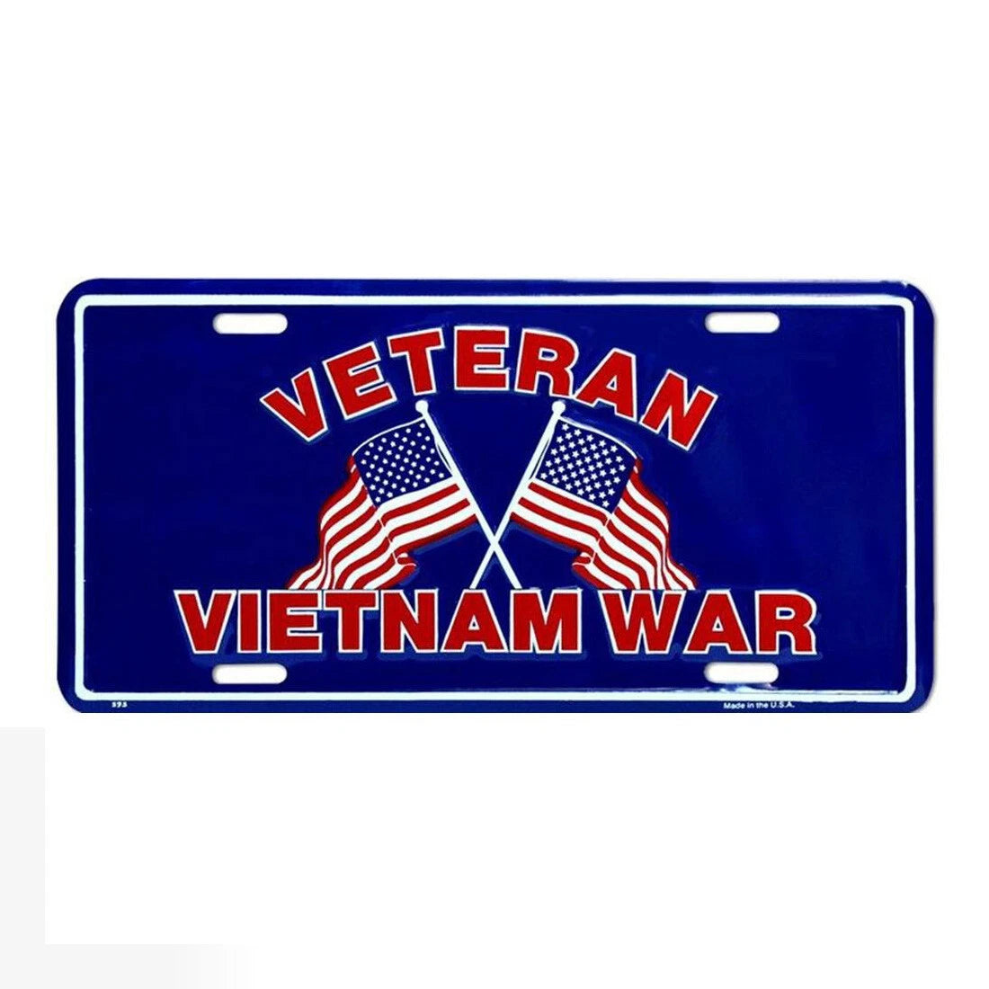 Vietnam War Veteran Vanity License Plate Sign Tag Military Embossed