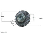 Viscous Fan Clutch for Nissan Patrol GQ Y60 11/91-1994 4.2L Petrol TB42 Carb