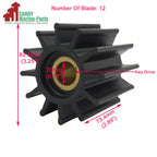 Water Pump Impeller Kit for Jabsco Johnson Sherwood (18958-0001, 17000K)