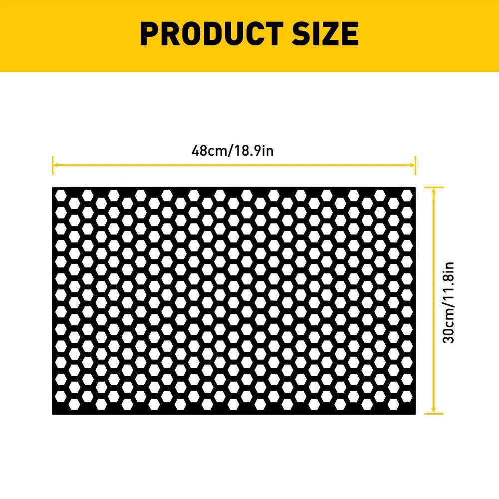 Tail Light Cover Sticker for Car Rear (Black Honeycomb)