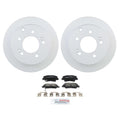 Set of 2 Bosch QuietCast Rear Rotors & Ceramic Brake Pads for Kia Soul (2010–2022)