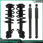 Set of 4 Complete Struts with Springs and Gas Shocks for Nissan Sentra (2014–2019)