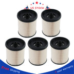 Set of 5 Fuel Filters for Chevy Silverado 2500HD 3500HD (2017–2021)