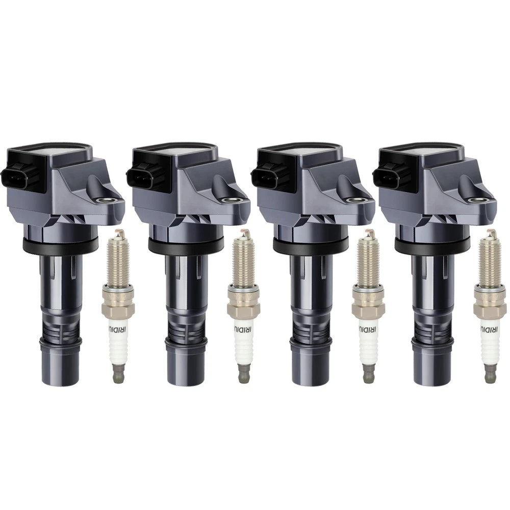 Set of 4 Ignition Coils & Spark Plugs for Honda Civic (2012–2015) & Acura ILX (2013–2015)