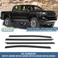 Set of 4 Window Weatherstrip Door Seal Belt 68161-04050 for Toyota Tacoma (2005–2015)