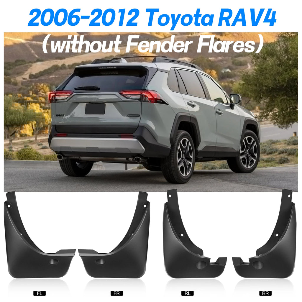 4PCS Front Rear Splash Guards Mud Flaps for Toyota Highlander (2002-2003)