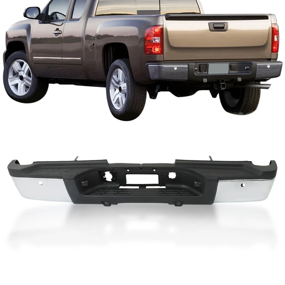 Complete Rear Bumper Assembly for Silverado Sierra 2500 HD 3500 HD (2011–2014)