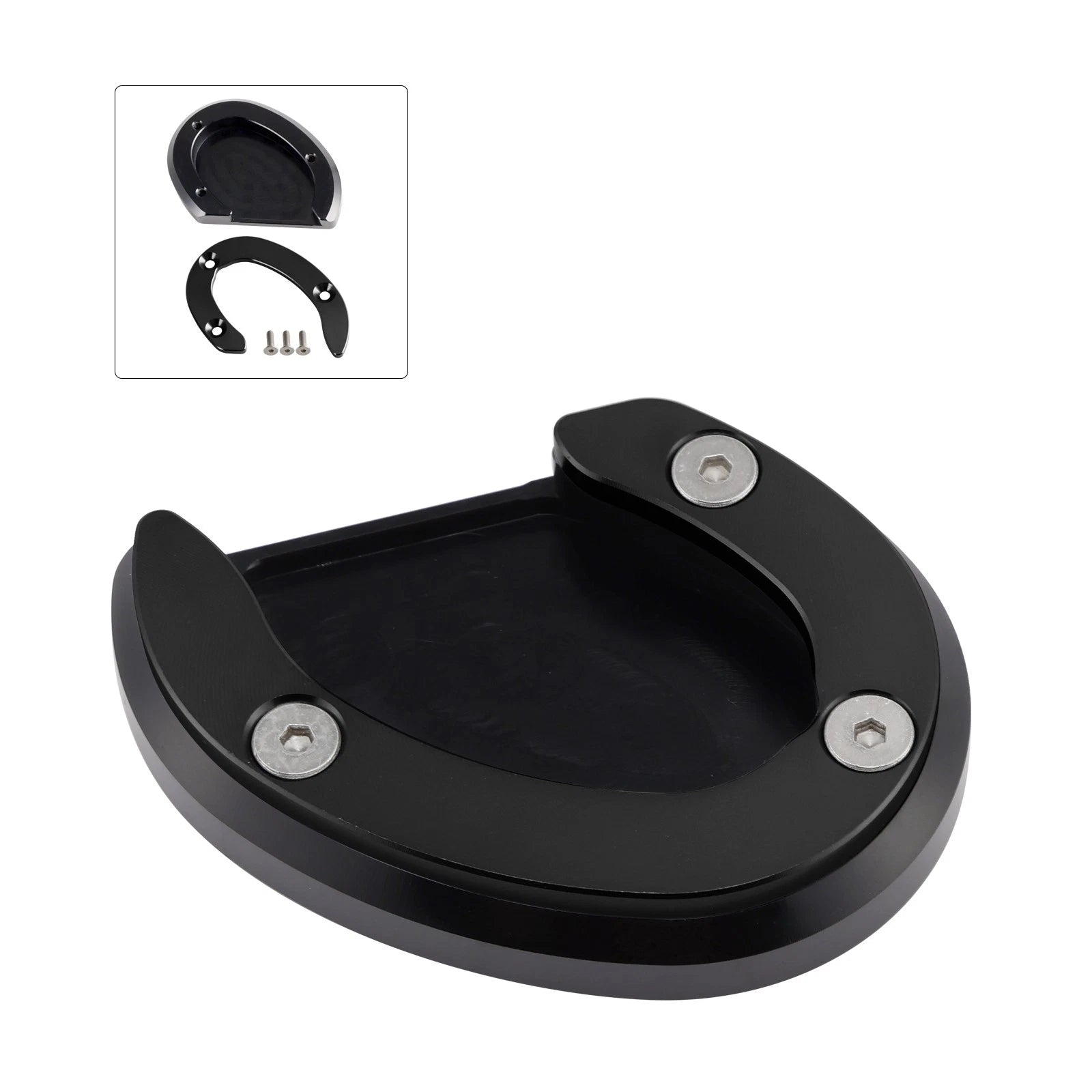 Kickstand Enlarger Plate Pad for Triumph Bonneville Bobber T100 T120 (2018–2020)