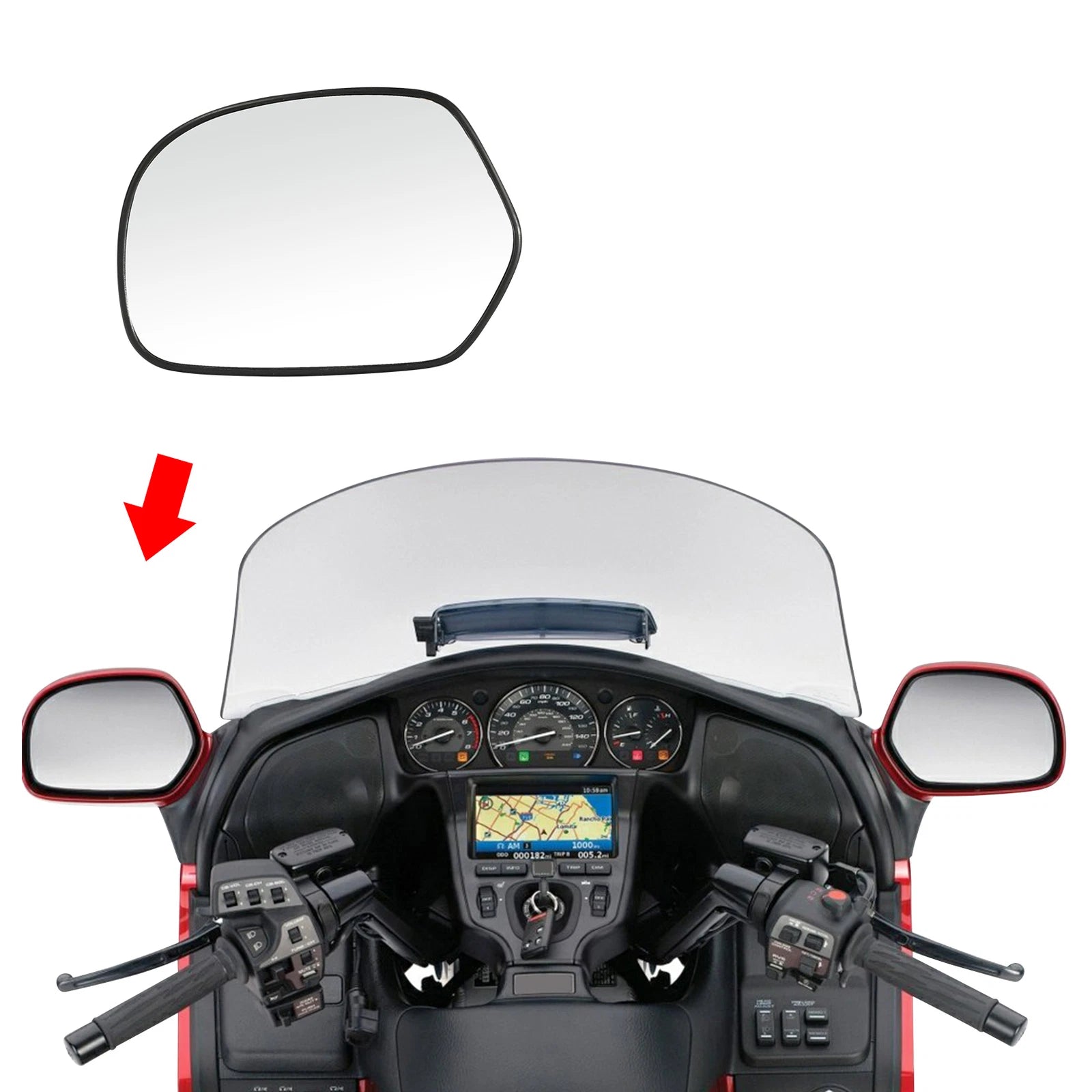 Left Side Rear-View Mirror for Honda Goldwing GL1800 (2001–2017)