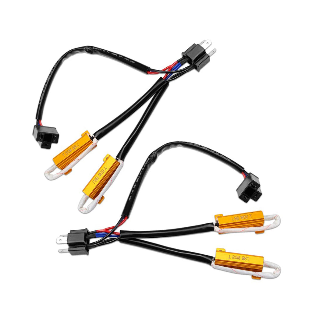 LED Headlight Canbus Resistor Decoder Wiring for 12V H4 HB2 (2010-2020)
