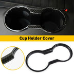 Carbon Fiber Cup Holder Cover for Ford Mustang (2015–2022)