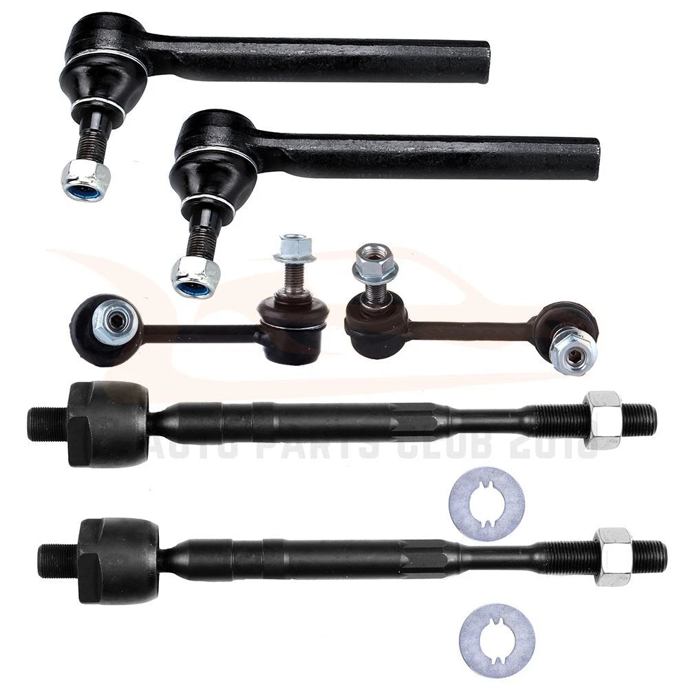 Set of 6 Sway Bars Tie Rod Ends for Nissan Murano (2003–2004)