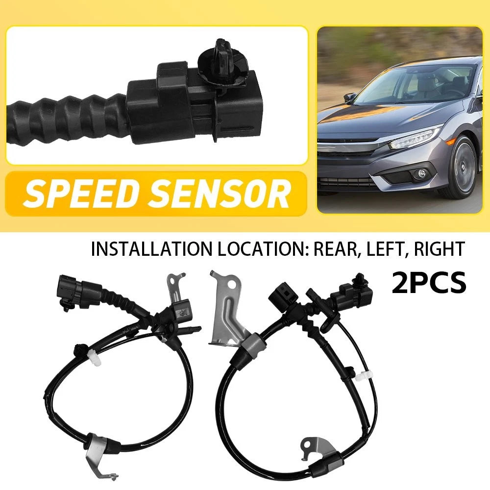 Rear ABS Wheel Speed Sensor Pair for Honda Civic (2016–2021) Insight (2019–2021)