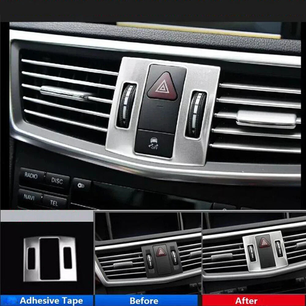 Center Console Air AC Vent Outlet Cover Trim for Mercedes Benz W212 (2010-2011)