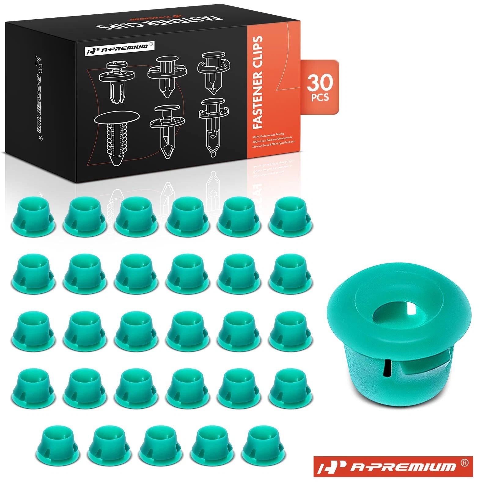 30Pcs Nylon Lower Body Moulding & Rocker Retainer Clips for BMW