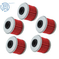 Set of 5 Oil Filters for Honda CRF150R CRF150RB CRF250R CRF250X CRF450R CRF450X