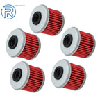 Set of 5 Oil Filters for Honda CRF150R CRF150RB CRF250R CRF250X CRF450R CRF450X