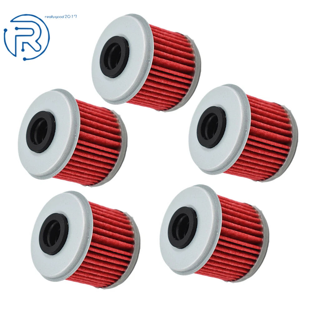 Set of 5 Oil Filters for Honda CRF150R CRF150RB CRF250R CRF250X CRF450R CRF450X
