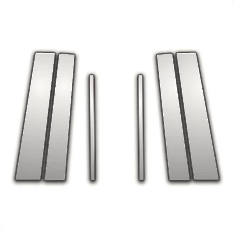 6 Pc Chrome Pillar Post Covers for Toyota Highlander (2001–2007)