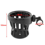 Chrome Motorcycle Drink Cup Holder for 7/8"-1" Bars (22mm-25mm)