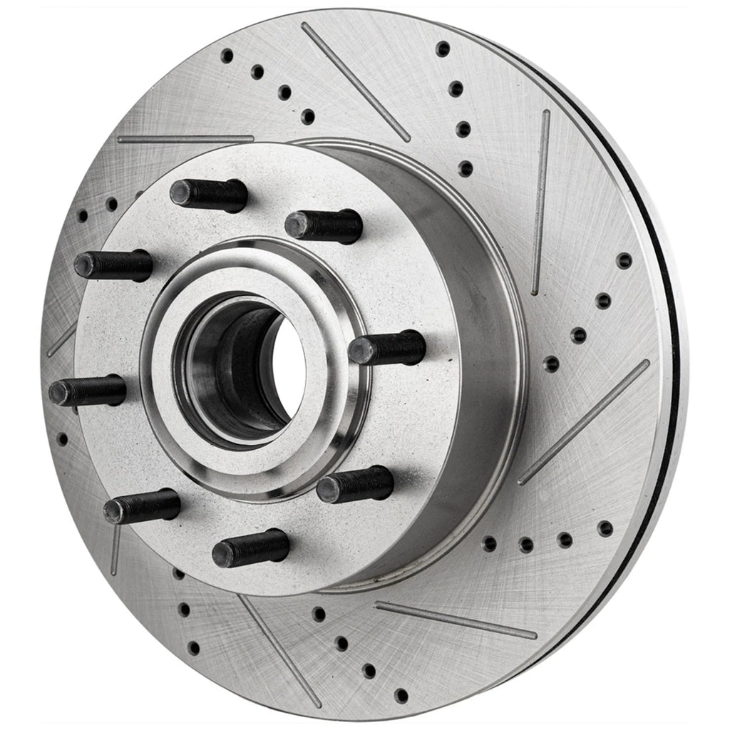 Disc Brake & Pad Kit for F-250 Super Duty (2013–2017) Cross-drilled RWD
