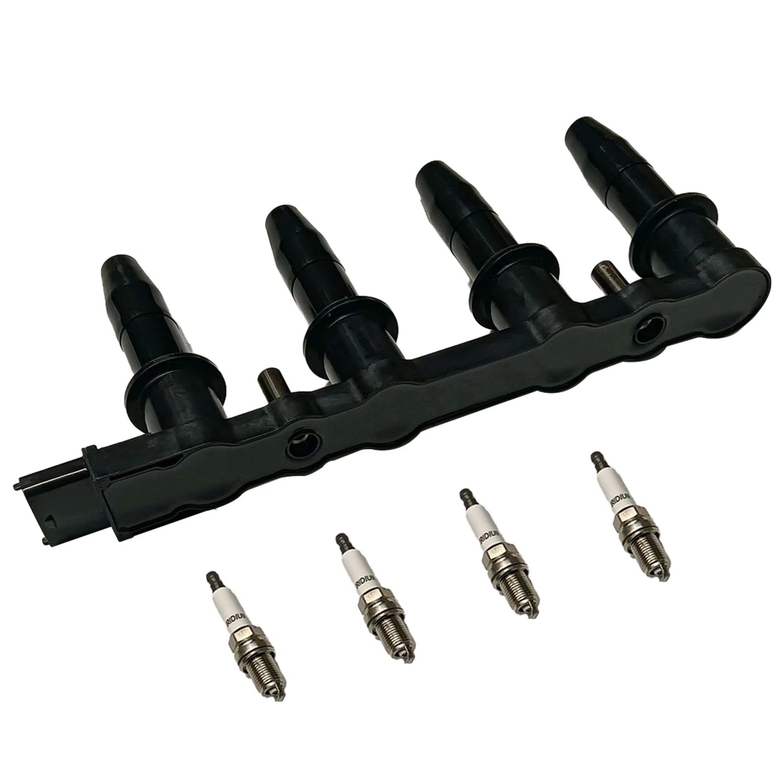 Set of 4 Spark Plugs & Ignition Coil for Saturn Astra (2007-2009)