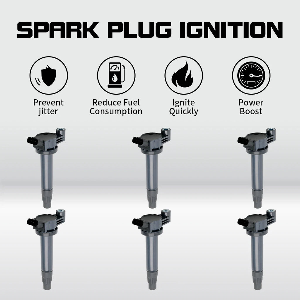 6X Ignition Coils for Toyota Highlander Solara Lexus RX330 ES330 RX400h UF506