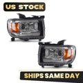 Halogen Headlight Set for GMC Canyon (2015–2022) W/ LED DRL Projector