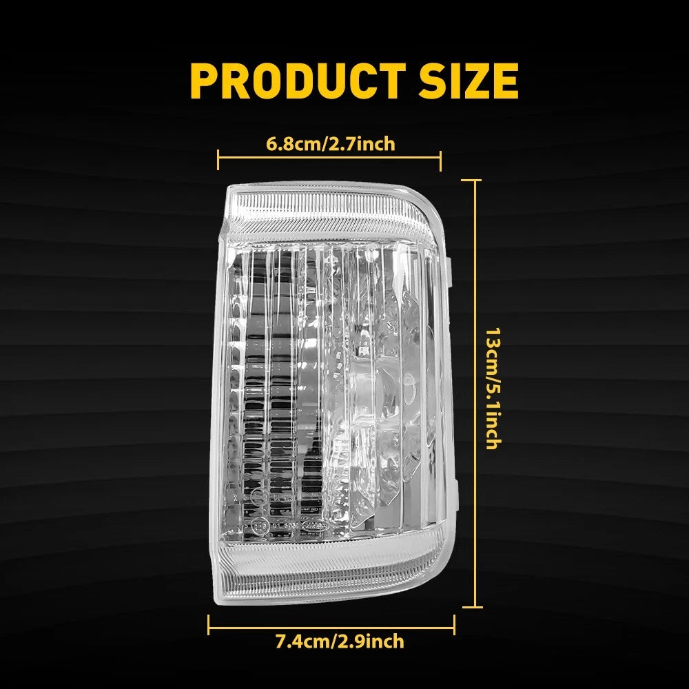 Right Side Mirror Turn Signal Light for Ram Promaster 1500 2500 3500 (2014–2023)