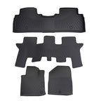 3D Carpet Floor Mats for Kia Sorento (2016–2020) Black TPE Anti-Slip