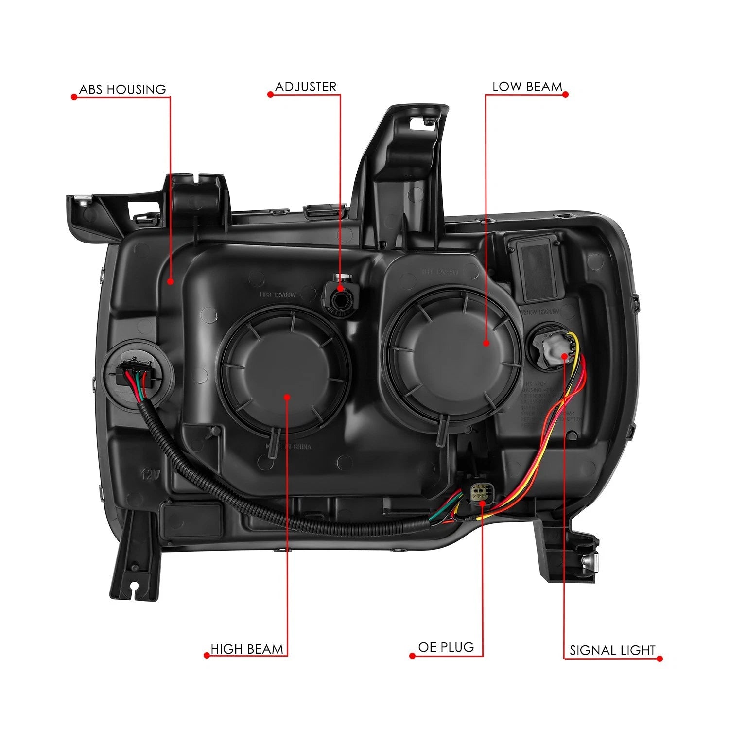 Chrome Amber LED Projector Headlight Assembly for Canyon (2015–2022)