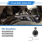 2X Front Lower Ball Joints for Toyota Tacoma (2005–2022) No. 4333009510