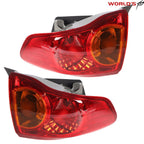 Set of 2 Outer Tail Lights + Fog Lights for Toyota Corolla (2009–2010)