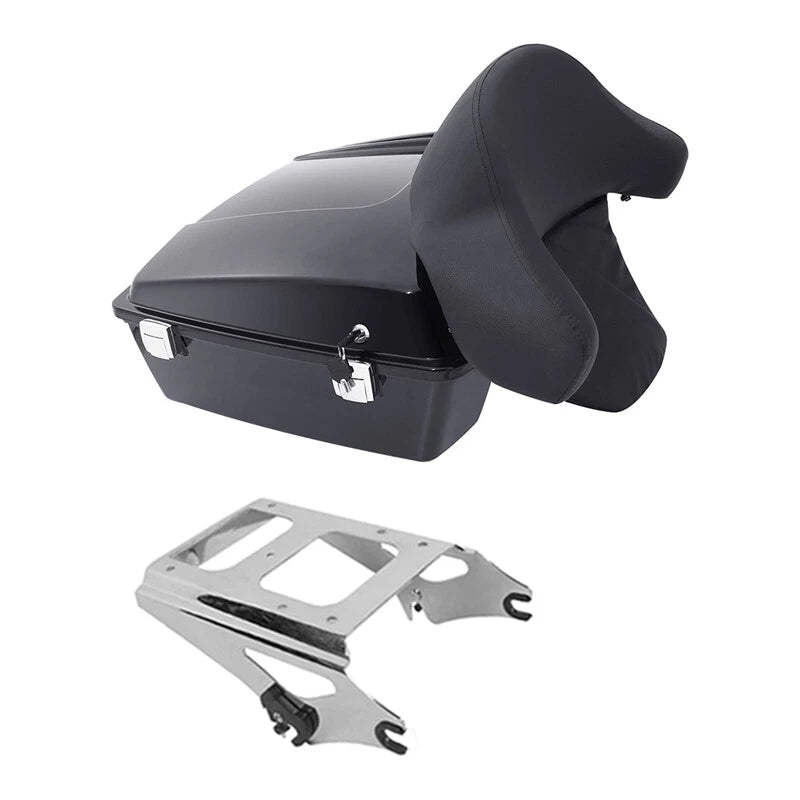 Chopped Trunk Backrest Mount Rack for Harley Touring (2009–2013)