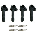 Set of 4 Ignition Coils & Iridium Spark Plugs for Honda Civic (2006–2011)