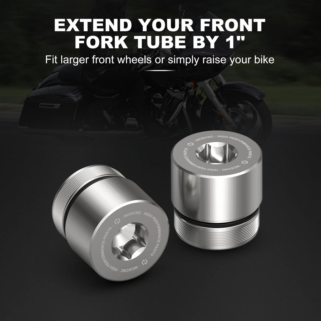 Front Fork Tube Riser 45500117 for Harley CVO FLHTKSE, Tri Glide FLHTCUTGSE (2014–2022)