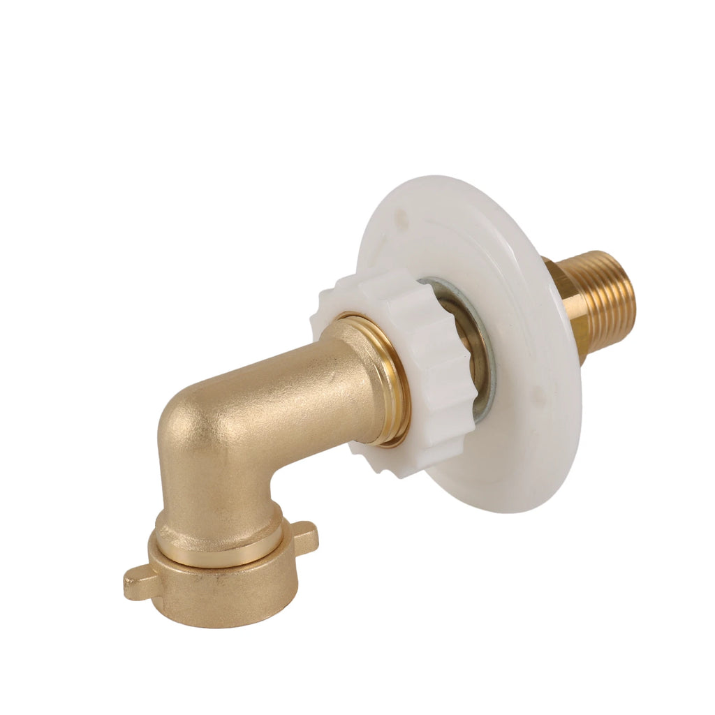 Brass City Water Fill Inlet Flange with Check Valve for RV
