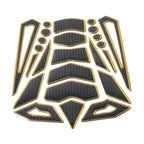 Gold Motorcycle Oil Fuel Tank Pad Cover Guard Protector Decal Sticker