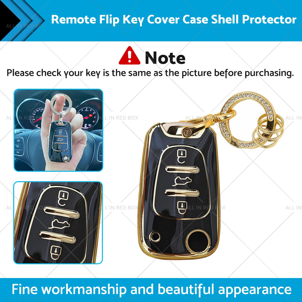 Remote Flip Key Cover Case for Hyundai i30 ix35 (2010–2017)