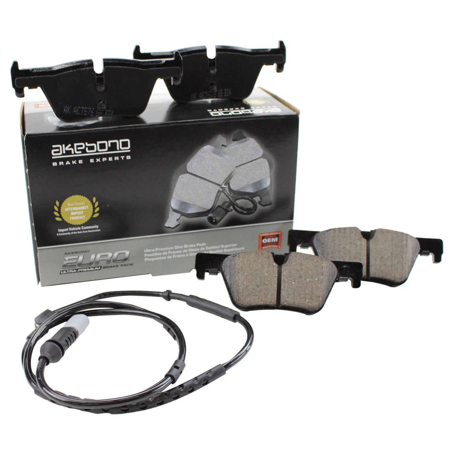 Akebono Euro Rear Disc Brake Pads for BMW F22 F23 F30 F32 F33 F34 F36 (2012–2020)
