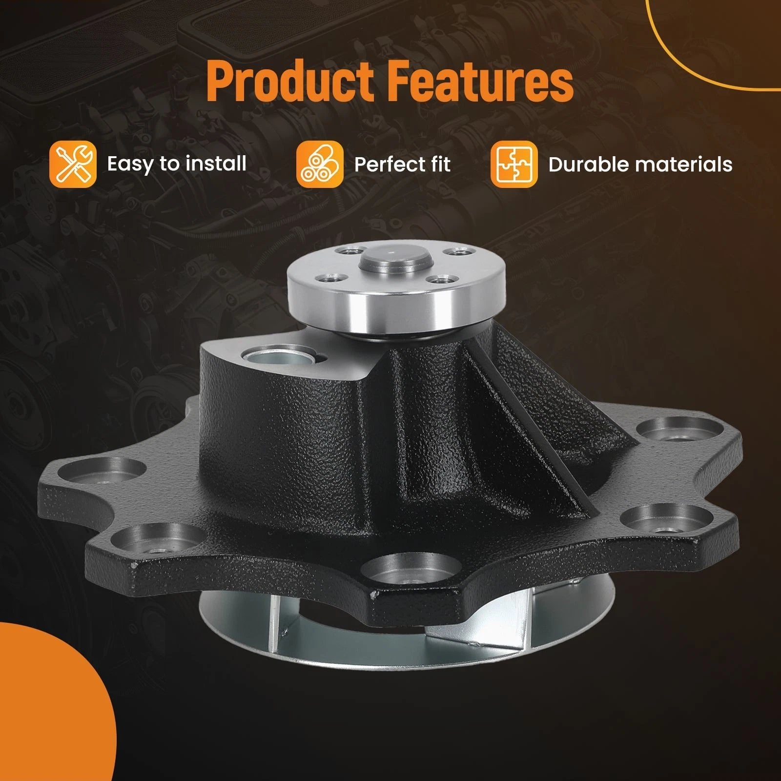 Coolant Water Pump for International 2654 (1994-2002)