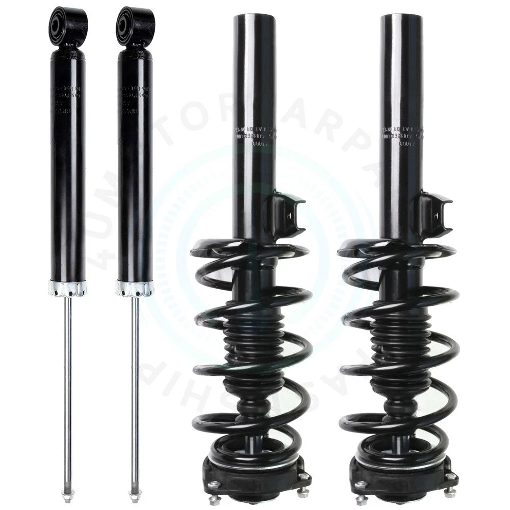 Set of 4 Complete Strut Assembly & Shock Absorbers for Volkswagen Passat Golf (2006–2009)