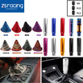 JDM Aluminum Gear Shift Knob with Racing Fabric Boot Cover