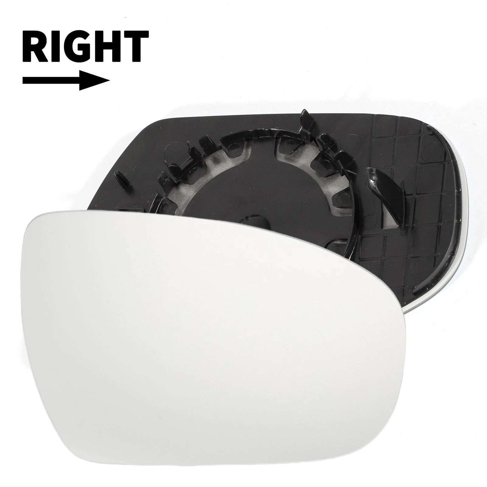Right Side White Mirror Glass for Hyundai i20 (2014–2020)