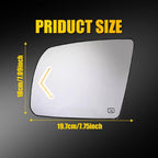 Left Side Mirror Glass for Toyota Tundra (2007–2020) / Sequoia (2008–2017)