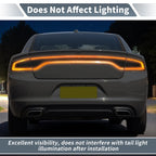 Tail Light Cover for Dodge Charger (2015–2024) ABS Smoked Black