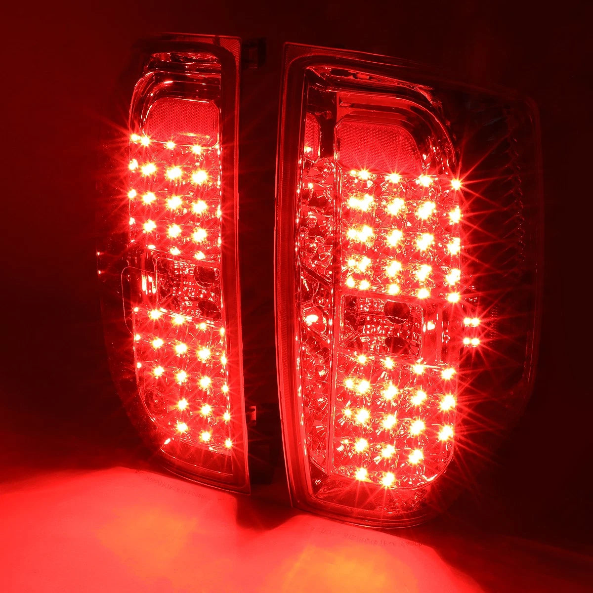 Pair LED Tail Brake Light Stop Lamp Chrome for Toyota Tundra (2014–2021)
