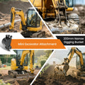 200mm Bucket for Mini Excavator TYPHON 3 Ton (Pin Dia 25mm)