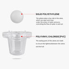 Self Bailing Ball Scupper Valve for Boat Drain Stopper (Fits 34-112 Inch)