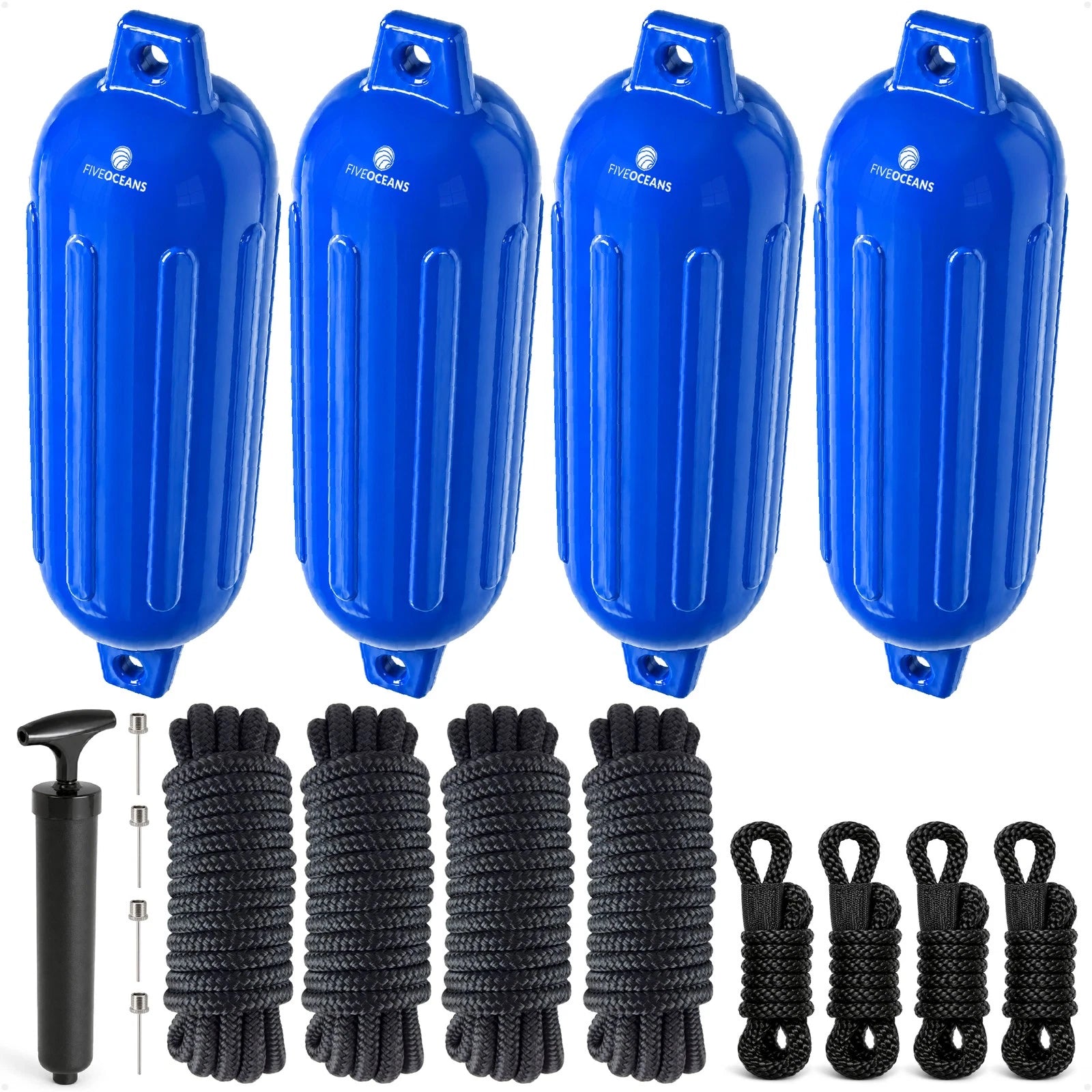 Set of 4 Boat Fenders for (6.5" x 23")